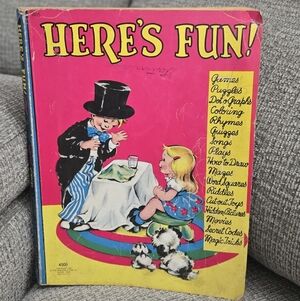 Here's Fun Activity Book 1952 The Saalfield Publishing Company
